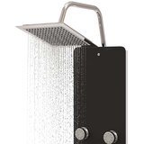 PANEL za tuširanje od stakla 25 x 47,5 x 130 cm crni | shoptok.hr