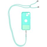 Swing obesek za telefon nastavljive dolžine / dolžina kabla 165 cm (maks. 82,5 cm v zanki) / rama ali vrat – svetlo zelena | Shoptok.si
