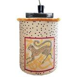 Woody Fashion jungle scar pouffe - mottled multicolor pouffe Cene