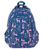 Unipap st.right lazy cats školska torba s tri odjeljka, ruksak 39x27x17cm | shoptok.hr