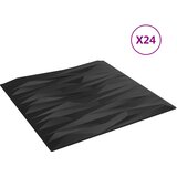  Zidne panele 24 pcs Crni kamen 50 x 50 cm XPS pjena | Eponuda.ba