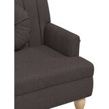  Klop z blazinami temno rjava 113x64,5x75,5 cm blago, (20955150) | Shoptok.si