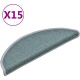  Prostirke za stepenice 15 kom 56x17x3 cm morsko plave poluokrugle | shoptok.hr