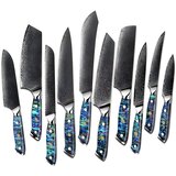 IZMAEL set damaškovih kuhinjskih noževa IČ-21788 - plava / zelena | shoptok.hr
