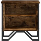 Noćni ormarić 2 kom boja dimljenog hrasta 40x30x40 cm drveni | shoptok.hr