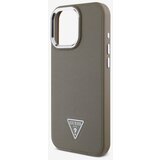 Guess PU Grained Triangle Logo Zadní Kryt pro iPhone 16 Pro Max Brown Ovitek za telefon Vijolična | Shoptok.si