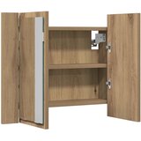  LED ormarić s ogledalom Artisan hrast 60x12x45 cm izrađeno drvo | shoptok.hr