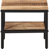 Maison Chic Klubska mizica - kavna mizica - Nizka mizica 35x35x30 cm trden robusten mangov les, (21754126) Cene