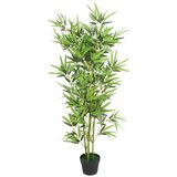 vidaXL Umetna rastlina bambus v loncu 120 cm zelene barve Cene