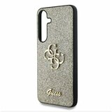 Guess PU Fixed Glitter 4G Metal Logo Zadní Kryt pro Samsung Galaxy S25+ Gold Ovitek za telefon Vijolična | Shoptok.si
