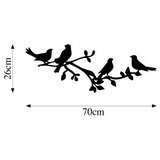 Wallity Zidna dekoracija Ptice na grani, 70x26 cm, 1,5 mm, Crna | Eponuda.ba