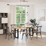  Noge za blagovaonski stol U-oblik 2 kom Crne 50 x (72-73) cm Čelik | shoptok.hr