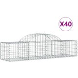  Lučne gabionske košare 40 kom 200x50x40/60 cm pocinčano željezo | shoptok.hr
