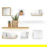 Five zidna polica kocka 3/1 15x9x15, 20x9x20, 25x9x25 cm bambus ( 181333 ) | ePonuda.com