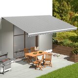 vidaXL Nadomestno blago za tendo antracitno in belo 6x3,5 m Cene