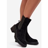 Boto Women's Insulated Ankle Boots On Block Heel Black Zoralia | Eponuda.ba