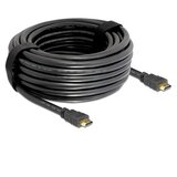 Delock hdmi kabel z mrežno povezavo 20m črn high speed 83452 | Shoptok.si