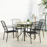 Maison Chic Vrtni stoli - Stol za vrt 5 kosov antracit prašno barvano jeklo JS1683, (21878161) | Shoptok.si