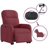  Električni naslonjač na podizanje od tkanine boja vina | shoptok.hr