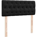 vidaXL Otomanski krevet s madracem&LED crni 120x200cm baršunasti | shoptok.hr