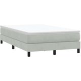 Box Spring Postelja brez vzmetnice Svetlo siva 120x210 cm Žamet, (21791730) Cene