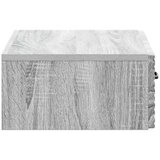 Stolna Stenska stranska miza Siva Sonoma 59 x 34,5 x 17 cm, (5000232465) | Shoptok.si