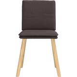  Jedilni stoli 2 kosa temno rjavo blago | Shoptok.si