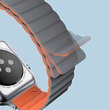  Silikonska narukvica za Apple Watch sa magnetom sivo bordo 42/44mm | Eponuda.com