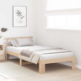  Krevetna konstrukcija Prirodna 90 x 190 cm Čvrsto borovo drvo | shoptok.hr