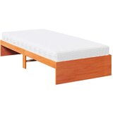  Dnevna postelja z vzmetnico vošč. rjava 90x200 cm borovina, (21793074) | Shoptok.si