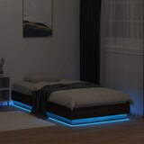  Okvir kreveta s LED svjetlima boja smeđeg hrasta 90 x 190 cm | Eponuda.com