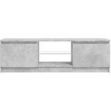 TV ormarić s LED svjetlima siva boja betona 120 x 30 x 36 cm | shoptok.hr