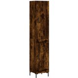 Maison Chic Visoka omara - Komoda - Predalnik dimljeni hrast 34,5x34x180 cm inženirski les, (21718652) | Shoptok.si