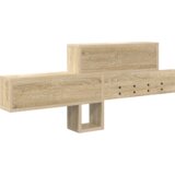 vidaXL Vješalica za kapute na zidu s policom s pohranom 100 x 12 x 43.5 cm | shoptok.hr
