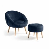 Atelier Del Sofa fotelja i tabure lida anthracite | Eponuda.com