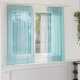 Voile zavjese s džepovima za šipke 2 kom tirkizne | shoptok.hr