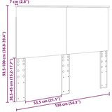 Uzglavlje Umjetnički hrast 135 cm Konstruirano drvo | shoptok.hr