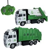 Magic Toys RC Tovornjak za prevoz odpadkov ali kontejnerjev daljinsko vodenje z lučjo 27MHz 1/36 20cm 2 izvedbi | Shoptok.si