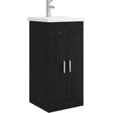 Kupaonski umivaonik s sudoperom Crni hrast 42 x 40 x 84,5 cm