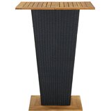  Barski stol crni 80x80x110 cm poliratan i masivno drvo bagrema | Eponuda.com