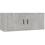 Maison Chic Stenska TV omarica - TV stojalo - Televizijska omarica betonsko siva 100x34,5x40 cm, (21700050) Cene