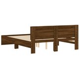  Okvir kreveta s uzglavljem boja hrasta 150x200 cm | shoptok.hr