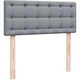 vidaXL Boxspring postelja z vzmetnico svetlo siva 120x190 cm blago | Shoptok.si