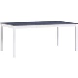 In Jedilna miza bela in siva 180x90x73 cm borovina Cene