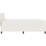  Krevet s podnicom s madracem krem 100x200 cm baršunasta tkanina | shoptok.hr