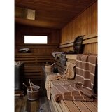 Zone Rjava/bež bombažna brisača 70x140 cm Sauna – | Shoptok.si