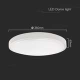  LED plafonsko svetlo za kupatilo LED/18W/230V IP44 6500K, prečnik 25 cm, belo | Eponuda.com