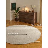Hanse Home Bež volnena okrogla preproga ø 200 cm Eloise – | Shoptok.si