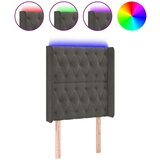  Posteljno vzglavje temno sivo 83x16x118/128 cm žamet, (20793596) | Shoptok.si
