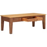  Kava Stol s ladicama Smeđa 110 x 55 x 40 cm Čvrsto drvo manga | shoptok.hr